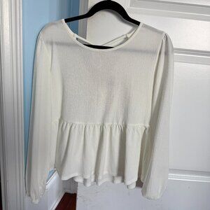 LONG SLEEVE LOFT SHIRT, XS